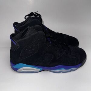 Nike Air Jordan Retro 6 Aqua Black GS Size 6.5 6.5Y Women's 8